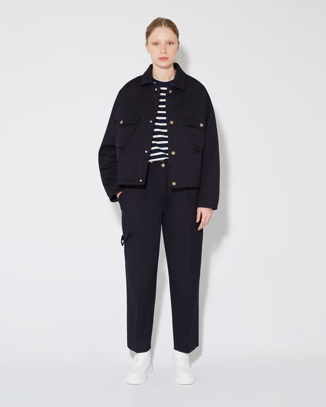 Philippe Model Pantaloni regular Coline da Donna Blu in Cotone Prezzo Ridotto