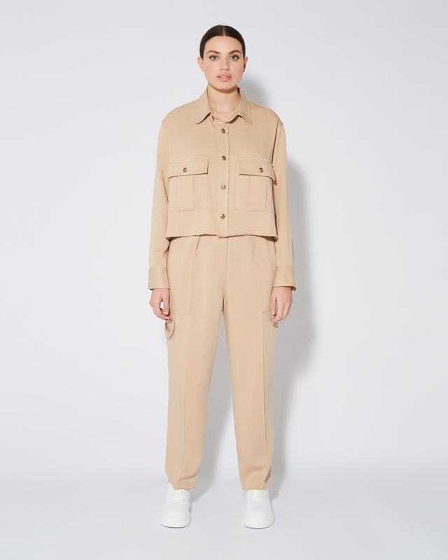 Philippe Model Camicia militare Dorette da Donna Marrone in Cotone Sottocosto