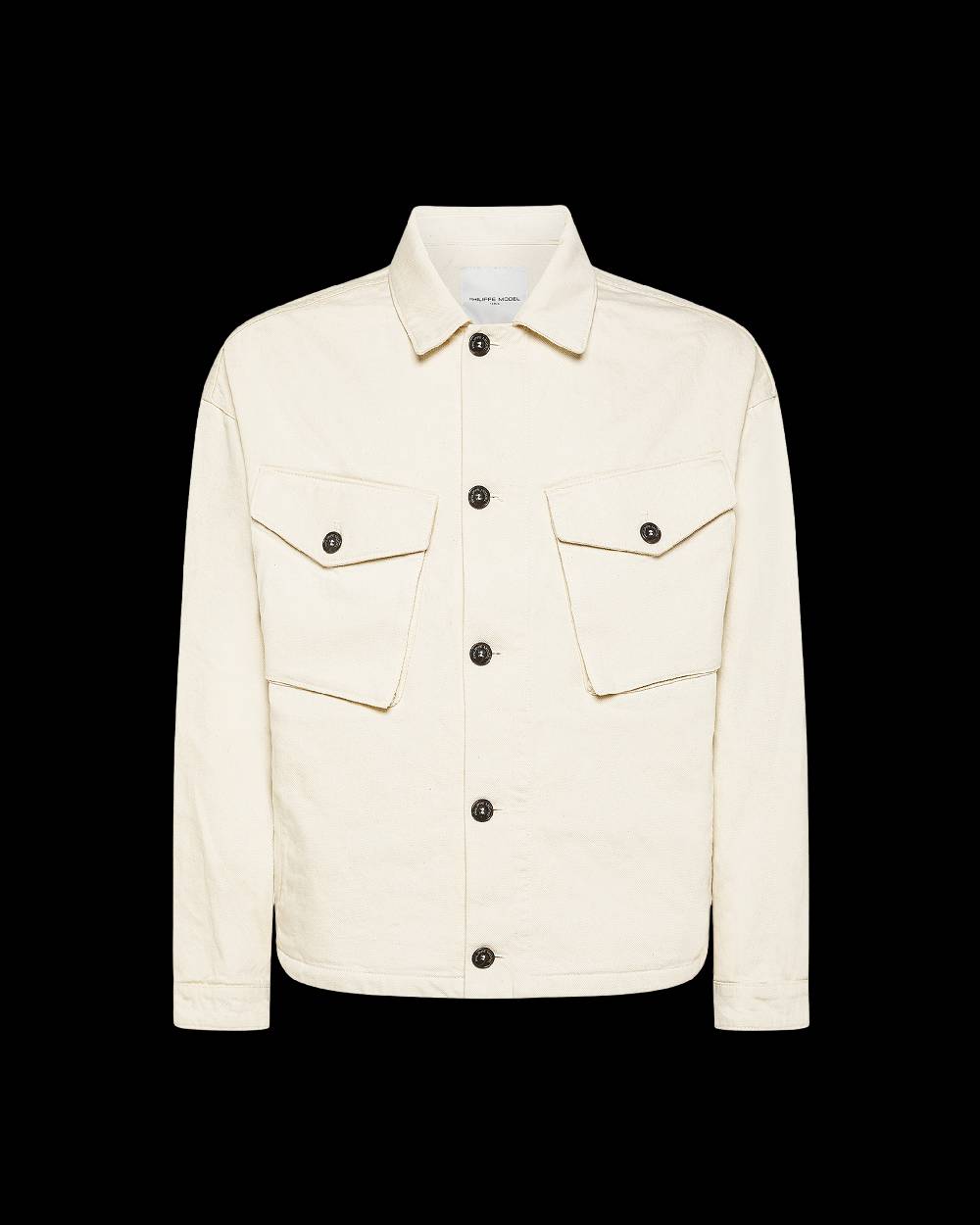 Philippe Model Giacca Giselle da Donna Beige ecru in Bull Denim Vendita Calda