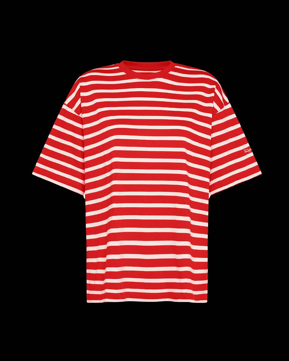 Philippe Model T-Shirt Monique da Donna Rossa in Cotone Saldi Di Fabbrica