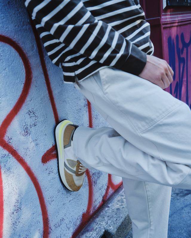 Philippe Model Sneaker basse Tropez 2.1 uomo - bianco, marrone e giallo 2025