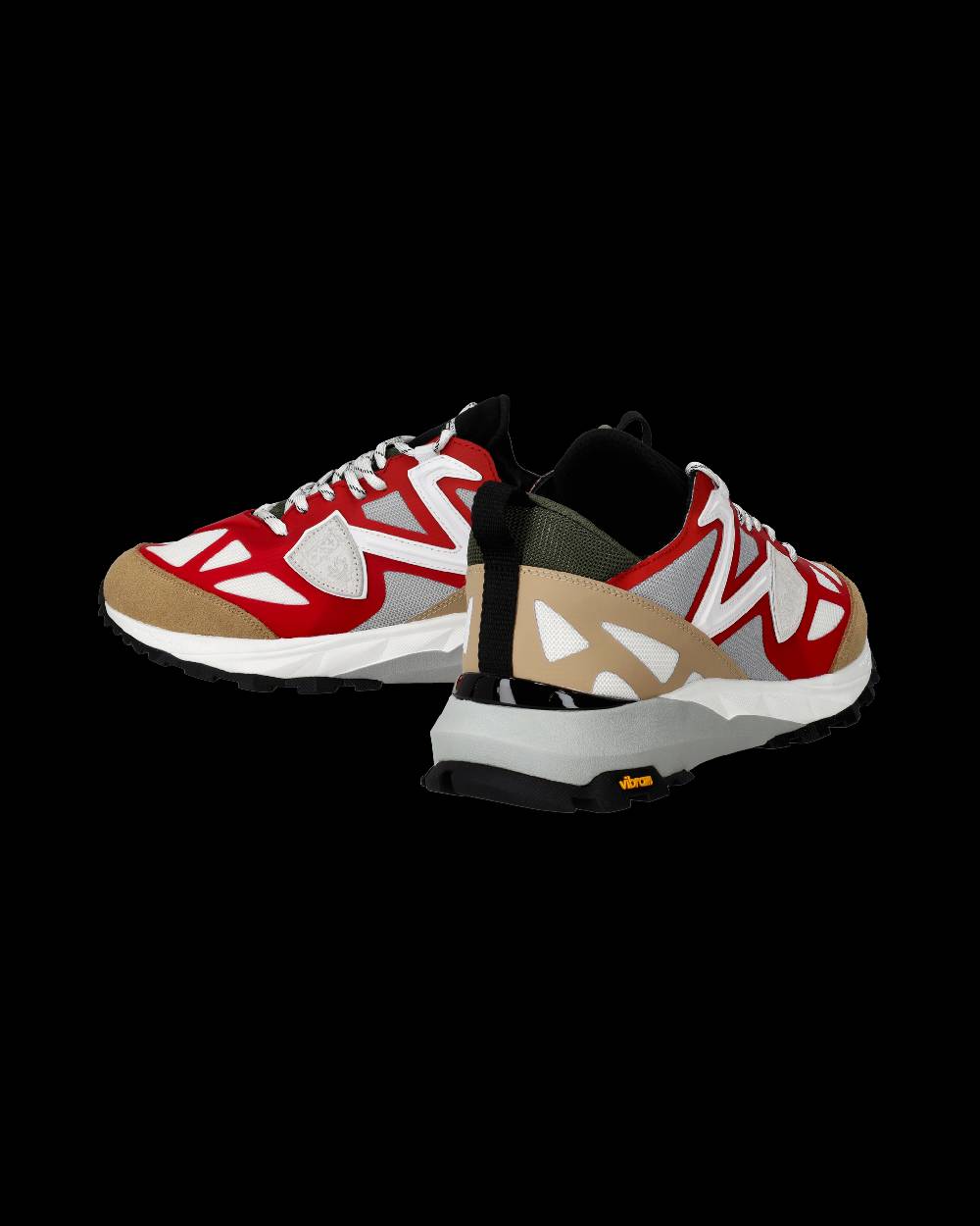 Philippe Model Sneakers Rocx da Uomo Rosse in Tessuto Tecnico Italy