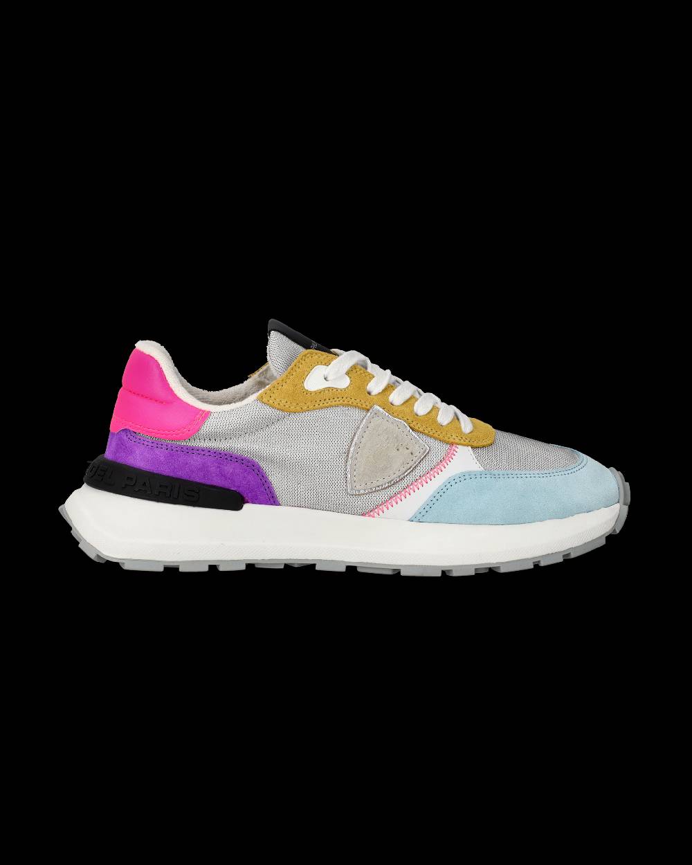 Philippe Model Sneakers Antibes da Donna Argento in Tessuto Tecnico Qualità