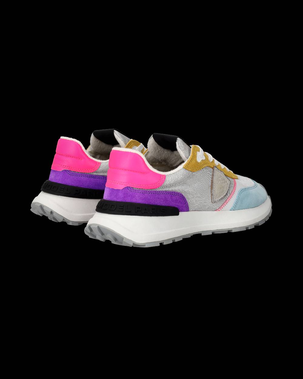 Philippe Model Sneakers Antibes da Donna Argento in Tessuto Tecnico Qualità