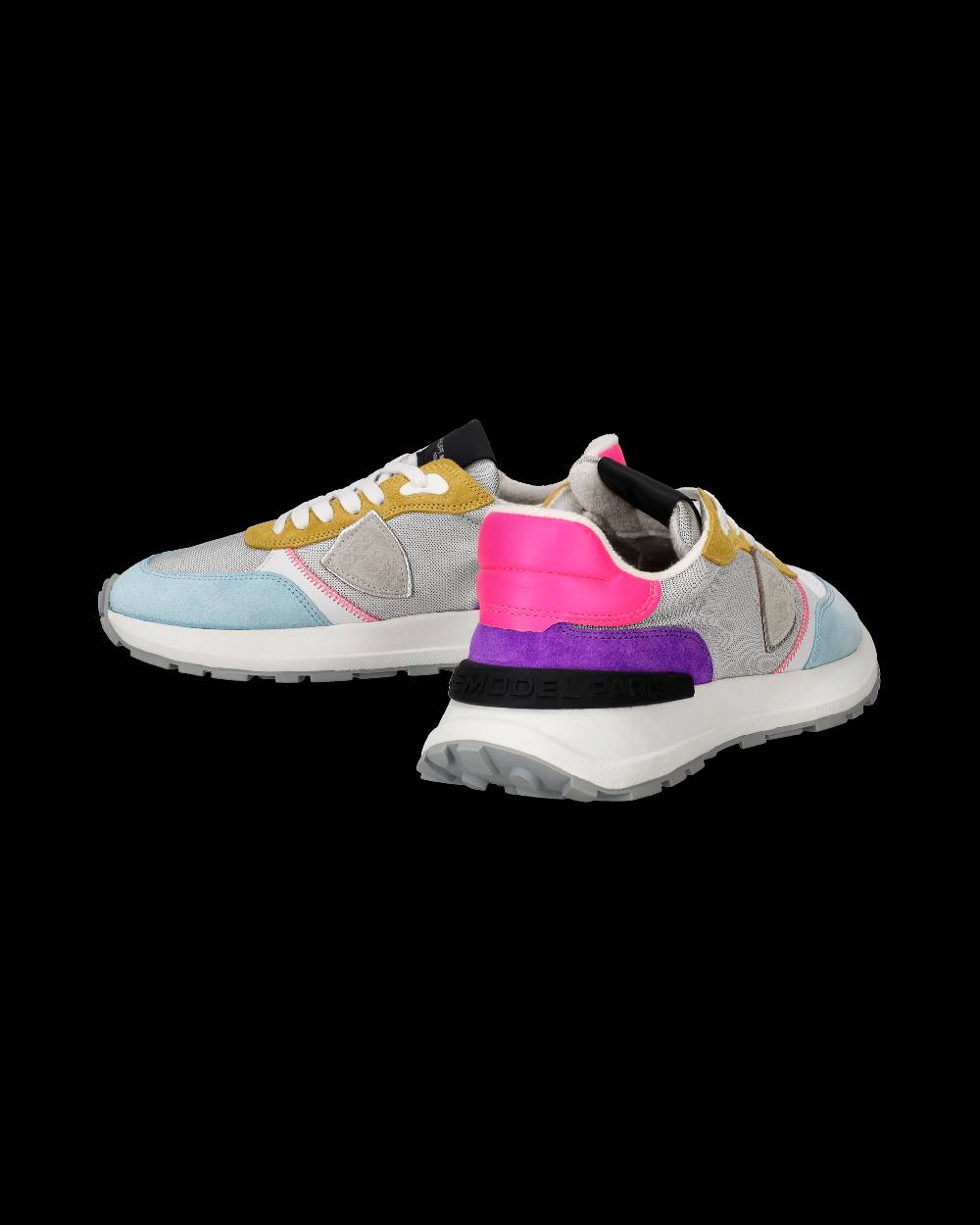 Philippe Model Sneakers Antibes da Donna Argento in Tessuto Tecnico Qualità