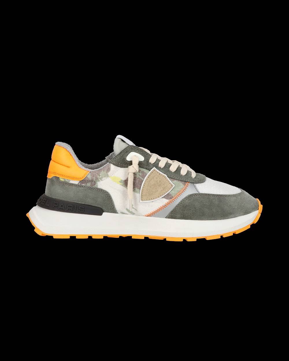 Philippe Model Sneaker sportive Antibes da uomo in tela stampata - Verde e arancione Soddisfazione Garantita