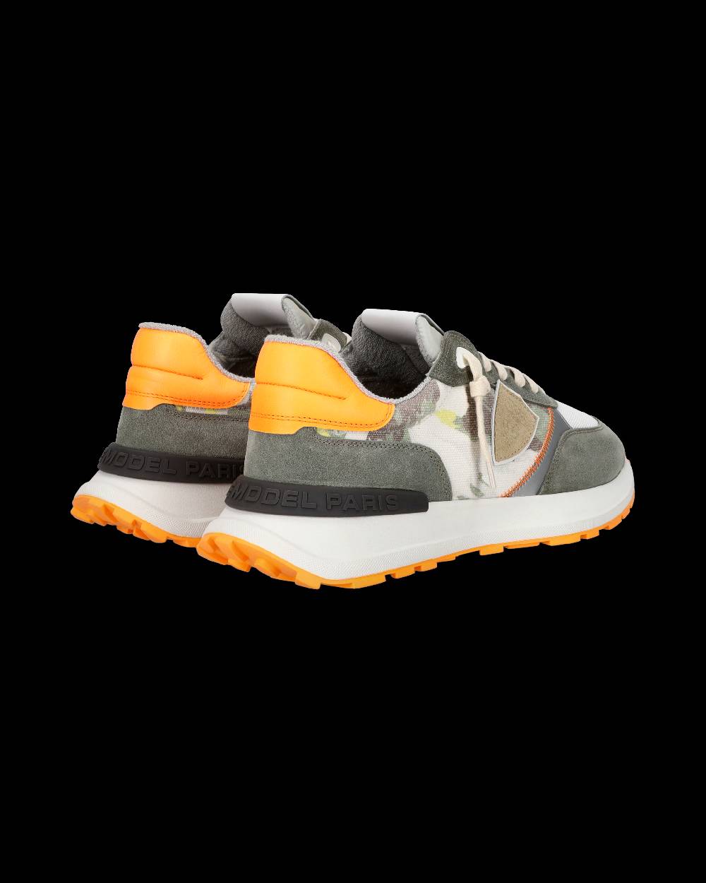 Philippe Model Sneaker sportive Antibes da uomo in tela stampata - Verde e arancione Soddisfazione Garantita