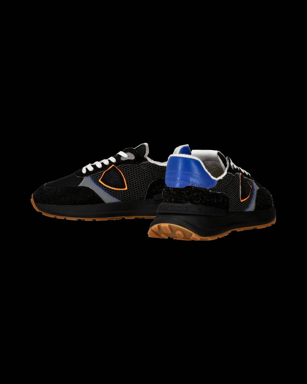 Philippe Model Sneaker sportive Antibes da uomo in nylon e pelle - Nero e arancione Qualità Garantita