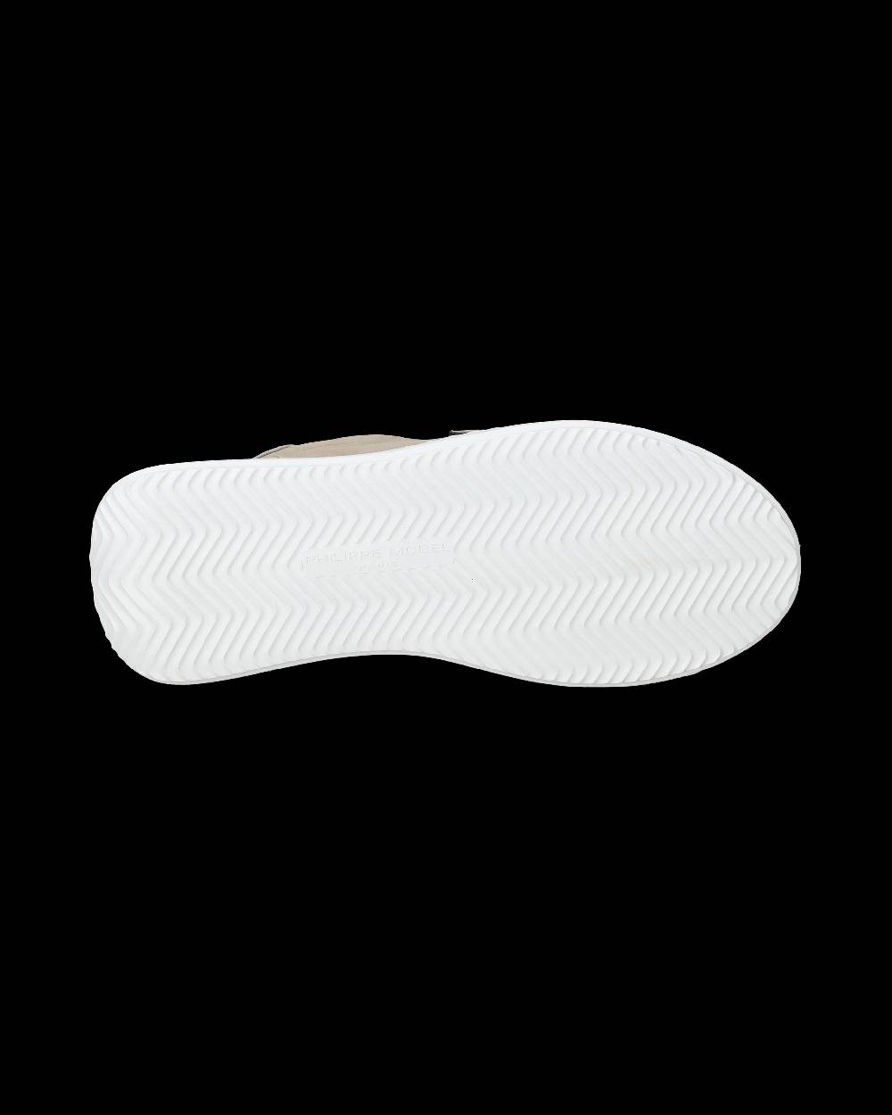 Philippe Model Sneaker basse Tres Temple donna - beige e argento Consegna Veloce