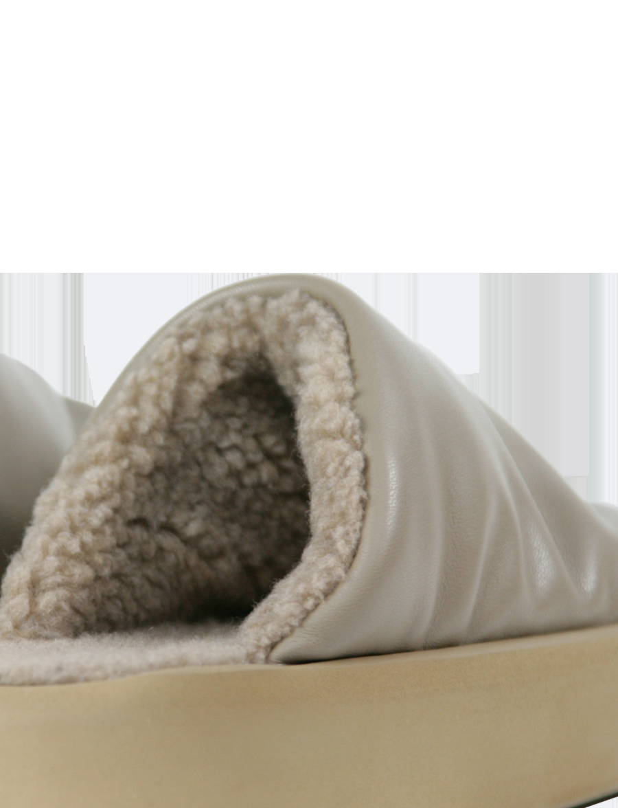 Piumestudio Sabot Sky + Fur Toupe In Saldo