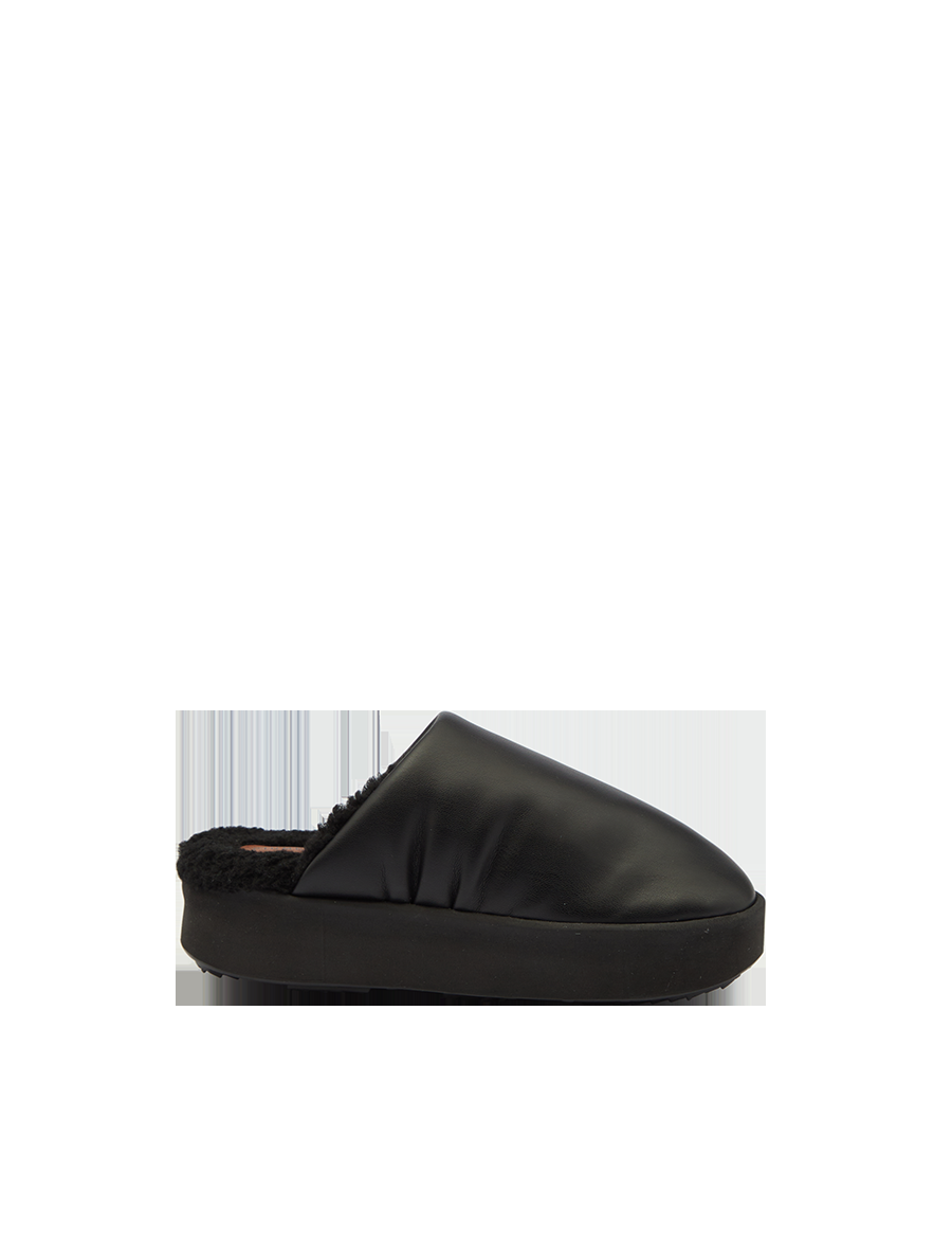 Piumestudio Sabot Sky + Fur Black Nuova