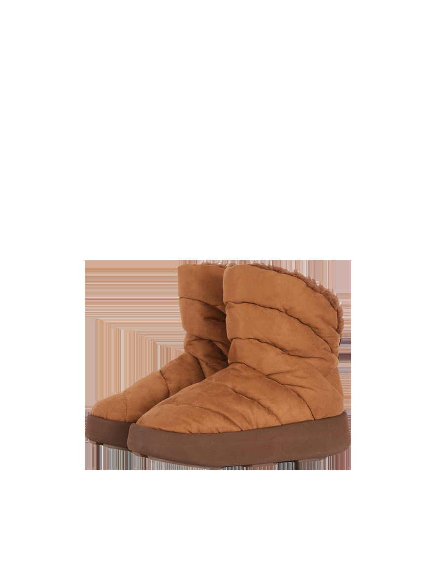 Piumestudio Luna Plat Suede & Fur Ruggine In Linea