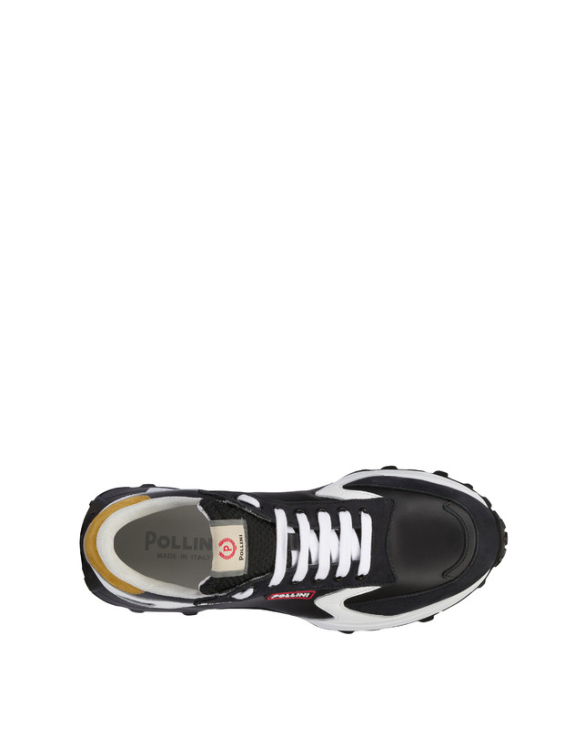 ﻿Pollini Sneakers Con Suola Chunky Bold Running Nero/nero/bianco/nero/senape I Più Venduti