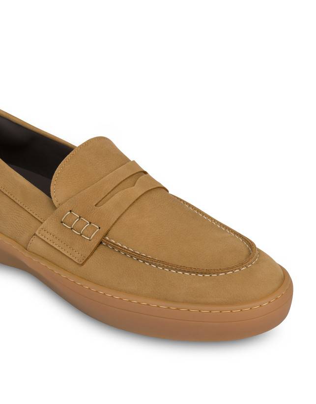 Pollini Mocassini In Nabuk Idro Hunter Cammello/cuoio Negozio