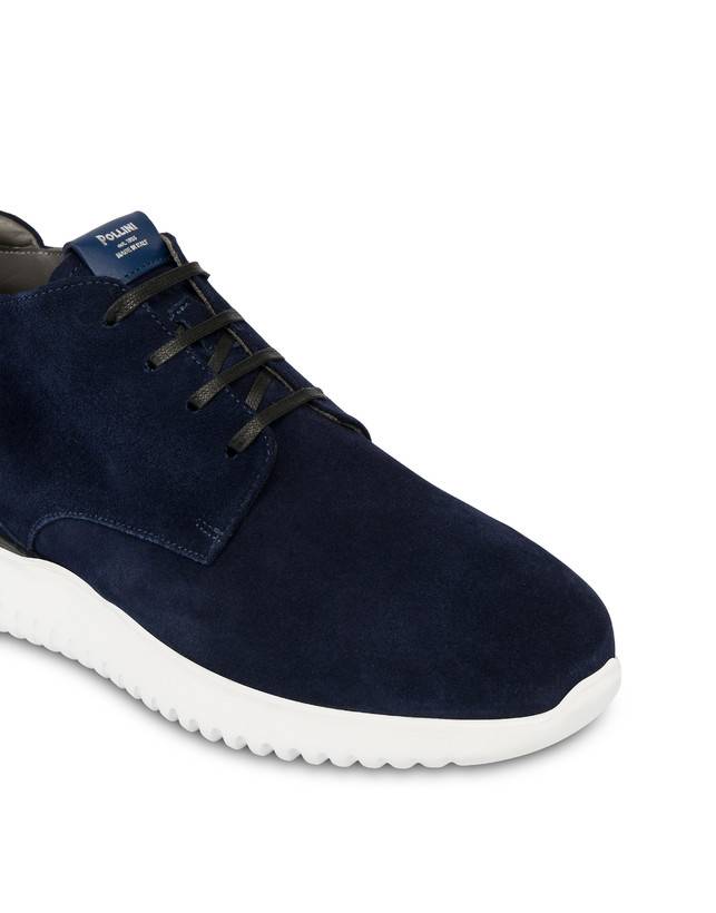 Pollini Desert Boot In Crosta Norfolk Blu In Saldo