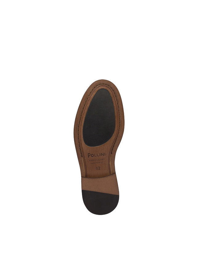 Pollini Oxford In Vitello Abrasivato 1920 Nero In Linea