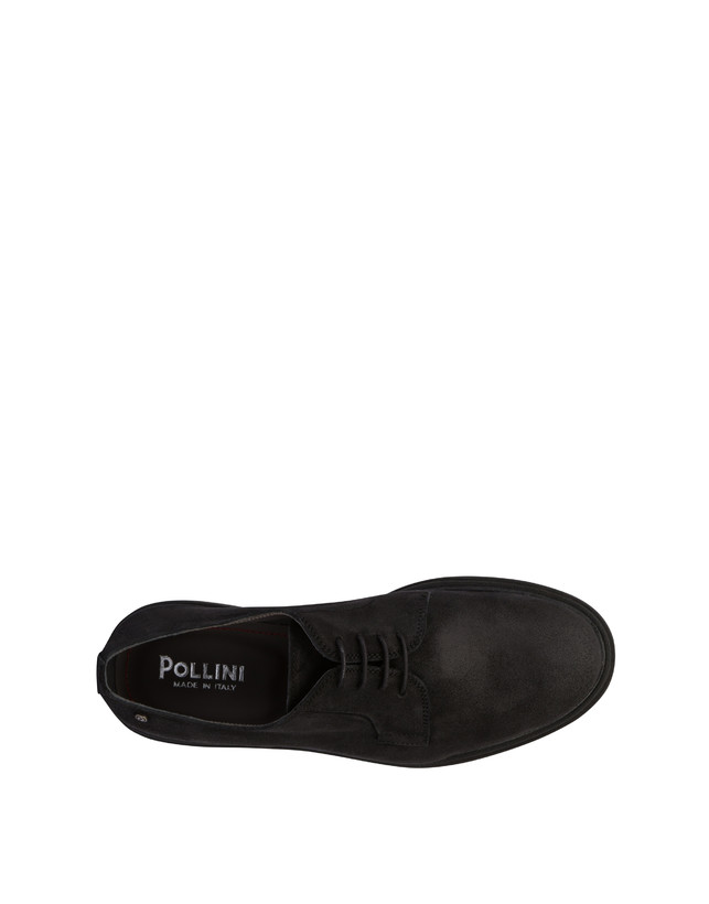 Pollini Derby In Crosta Cerata Gentlemen's Club Nero Consegna Veloce