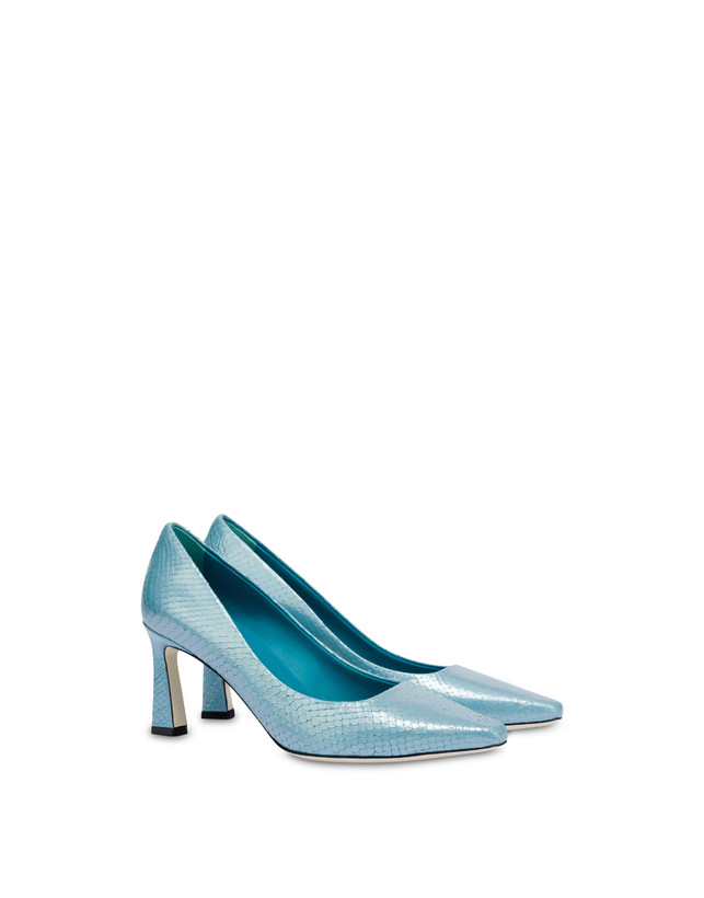 Pollini Décolleté Con Stampa Pitone Iridescente Cote D'azur Pool Prezzo Ridotto