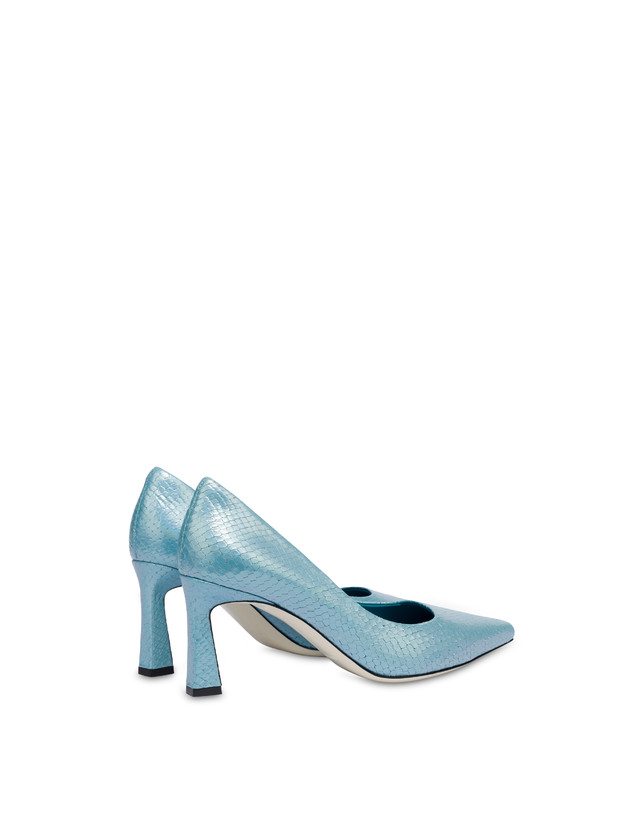 Pollini Décolleté Con Stampa Pitone Iridescente Cote D'azur Pool Prezzo Ridotto
