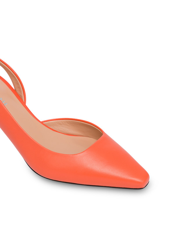 Pollini Slingback In Nappa Cote D'azur Coral Offerta