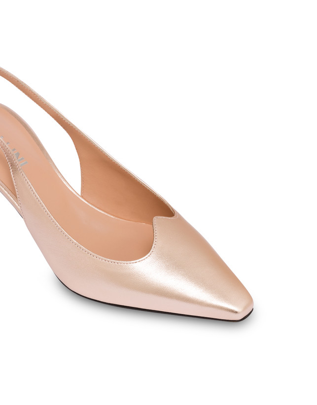 Pollini Slingback In Nappa Laminata Wave Rame Economico