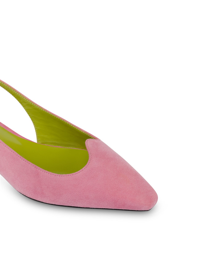 Pollini Ballerina Slingback In Nappa Cote D'azur Peonia In Vendita