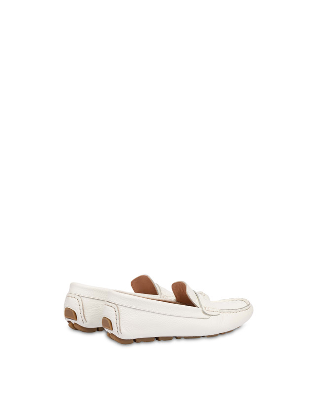 Pollini Mocassini Driver In Vitello Eazy Bianco I Più Venduti