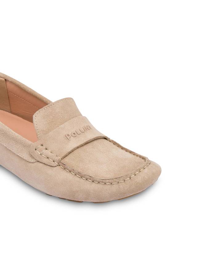 Pollini Mocassini Driver In Crosta Eazy Sabbia Negozio