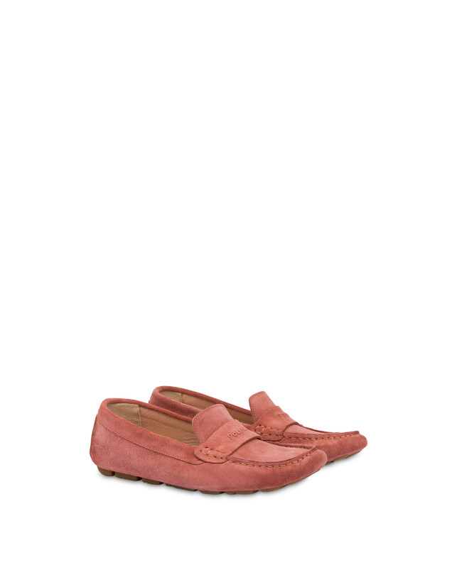 Pollini Mocassini Driver In Crosta Eazy Peonia In Saldo