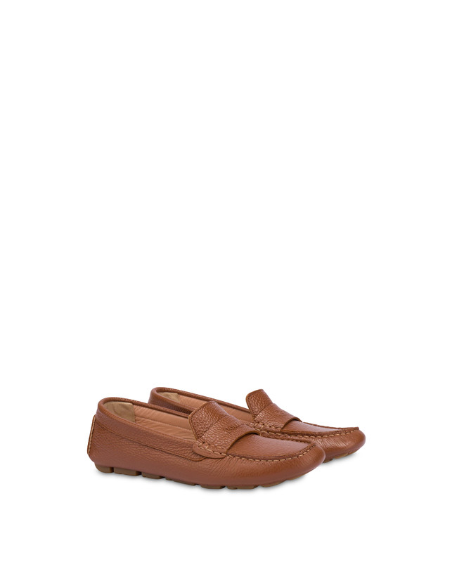 Pollini Mocassini Driver In Vitello Eazy Wood Nuova