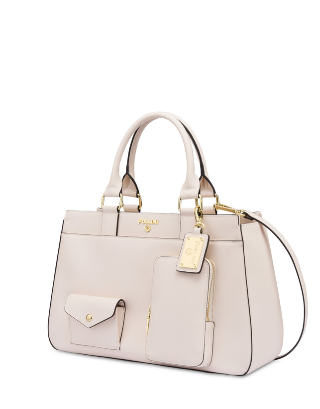 Pollini Borsa Doppio Manico Eclectic Avorio Italia