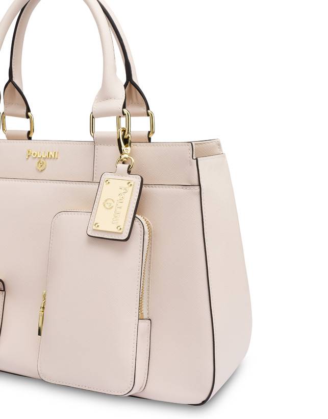 Pollini Borsa Doppio Manico Eclectic Avorio Italia