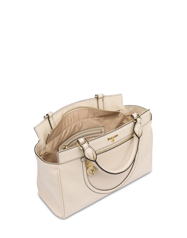 Pollini Borsa Doppio Manico Half Moon Avorio/avorio 2025