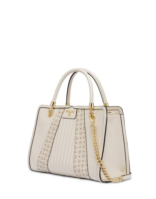 Pollini Borsa Doppio Manico Shell Avorio/avorio Qualità