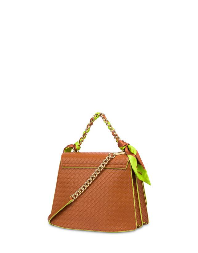 Pollini Borsa A Mano Con Foulard Color Explosion Cuoio/cuoio Soddisfazione Garantita