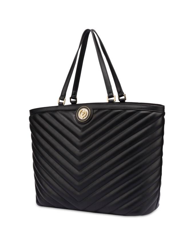 Pollini Tote Bag Matelassé Sunbeam Nero Acquista Ora
