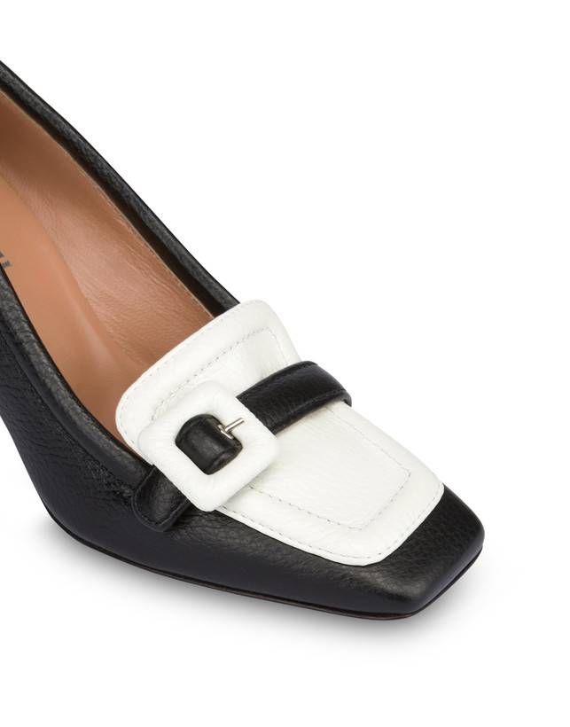 Pollini Décolleté In Vitello Bottalato Ursula Nero/ghiaccio Offerta