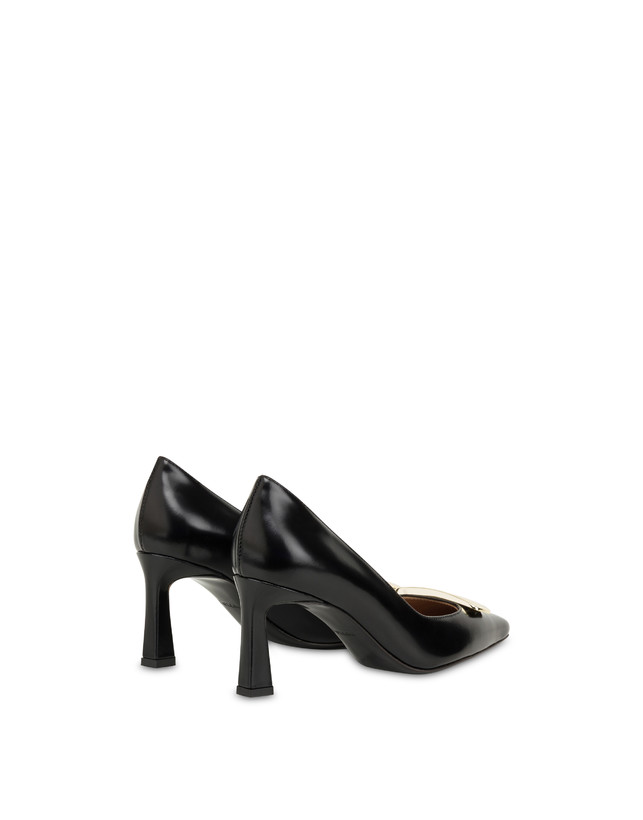 Pollini Décolleté In Vitello Abrasivato Bullion Nero Outlet