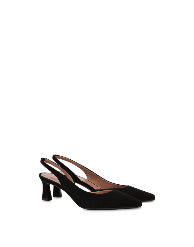 Pollini Slingback In Camoscio Sissi Nero I Più Venduti
