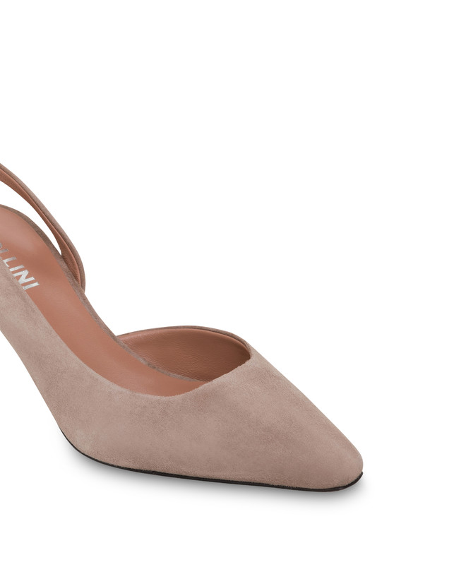 Pollini Slingback In Camoscio Sissi Sabbia Negozio