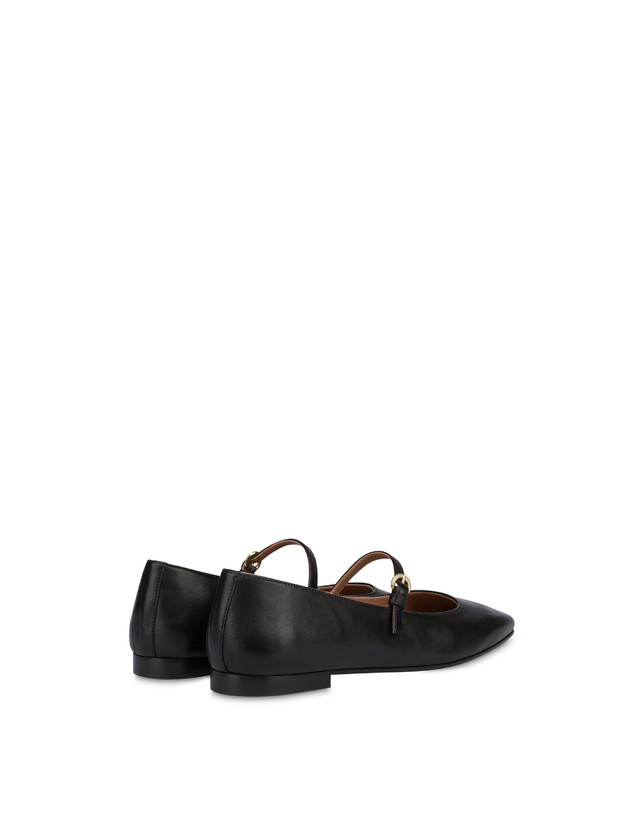 Pollini Ballerine In Nappa Nina Nero 2025