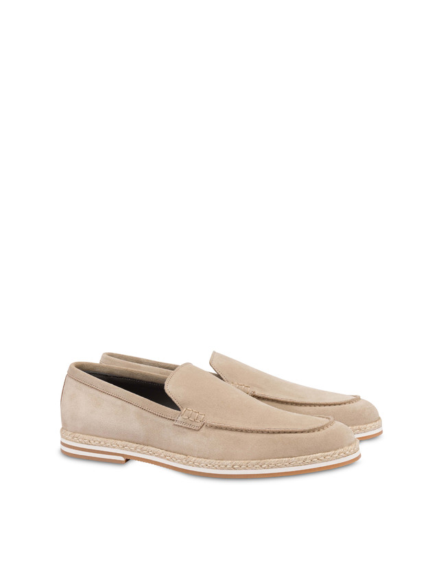 Pollini Slip-on In Crosta B-light Beige In Linea