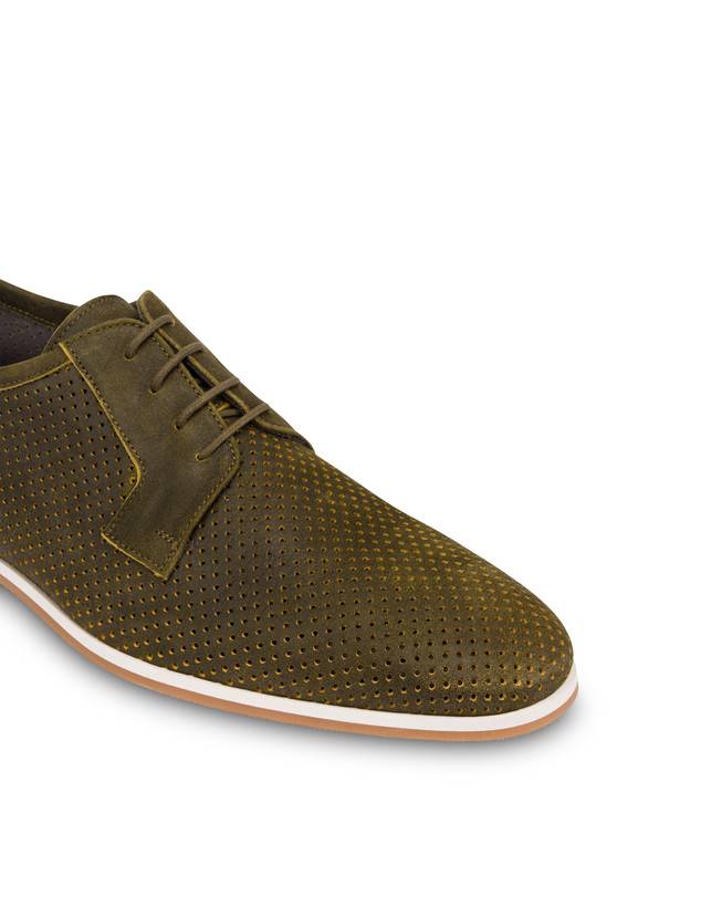 Pollini Derby In Scamosciato Traforato B-light Militare Vendita