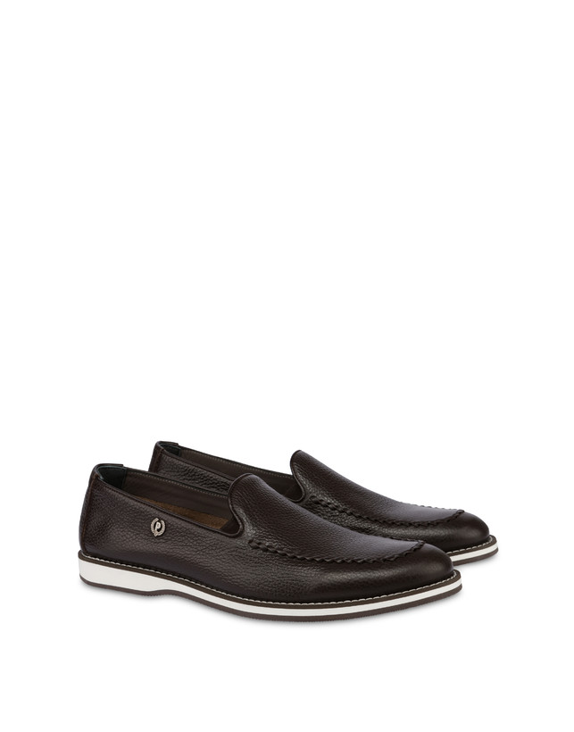 Pollini Mocassini In Vitello Green Field T.moro Promozione