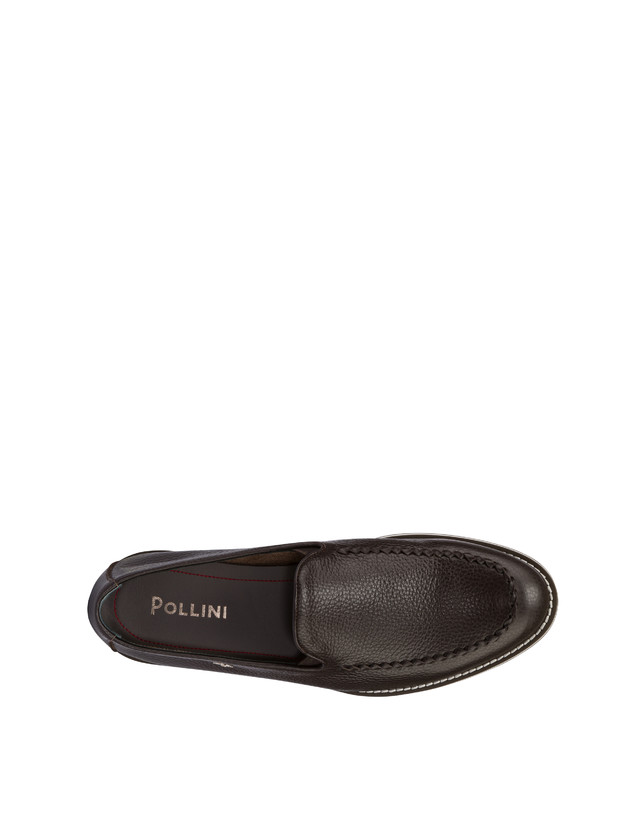 Pollini Mocassini In Vitello Green Field T.moro Promozione
