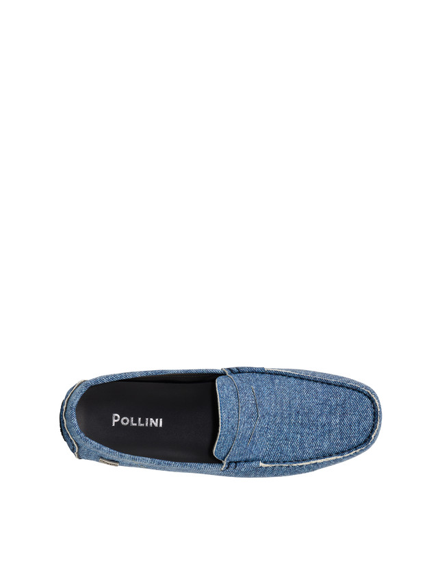 Pollini Mocassini Driver In Nappa Eazy Blu Qualità Garantita