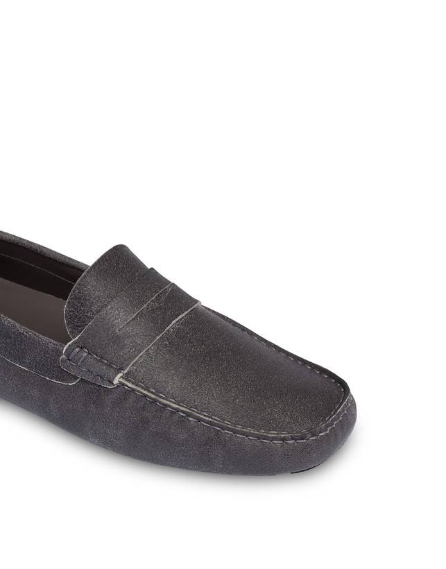 Pollini Mocassini In Capra Drivers Grafite Acquista Ora
