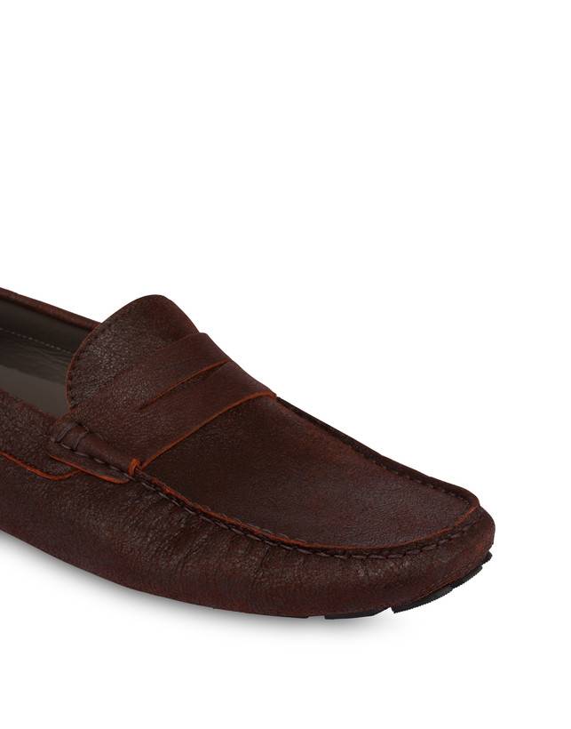 Pollini Mocassini In Capra Drivers Ruggine Consegna Veloce