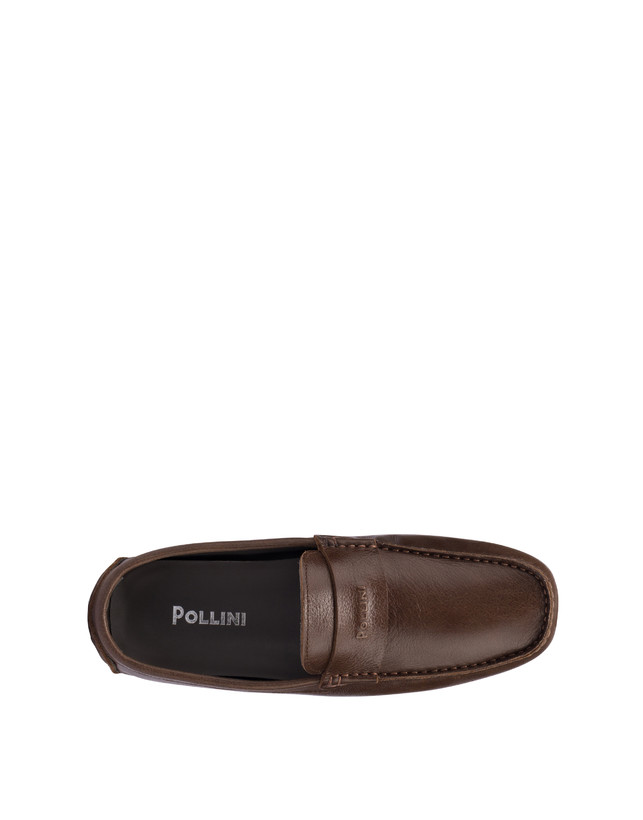 Pollini Mocassini Driver In Vitello Eazy Fango Promozione Limitata