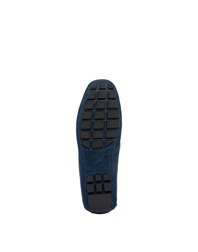 Pollini Mocassini Con Morsetto In Pelle Eazy Blu Shopping Online